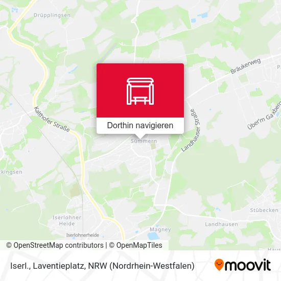 Iserl., Laventieplatz Karte