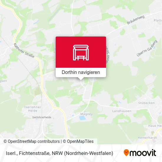 Iserl., Fichtenstraße Karte