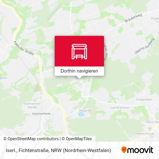 Iserl., Fichtenstraße Karte