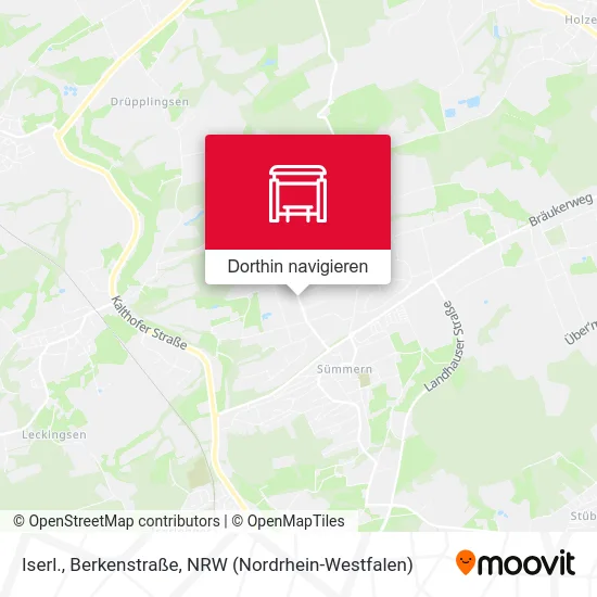 Iserl., Berkenstraße Karte