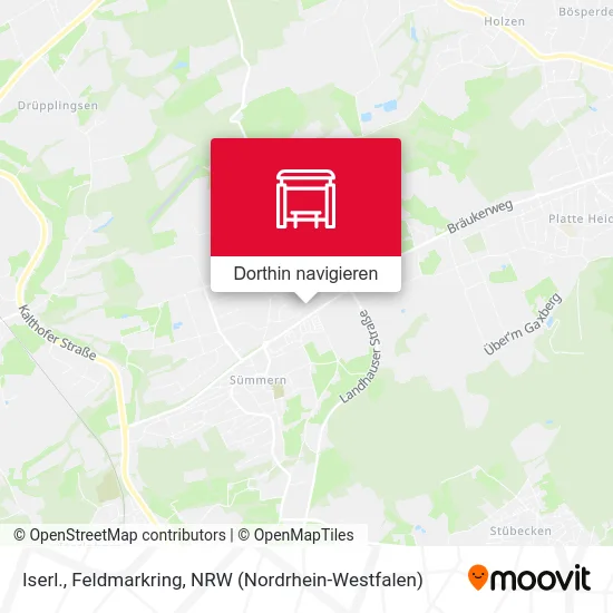 Iserl., Feldmarkring Karte