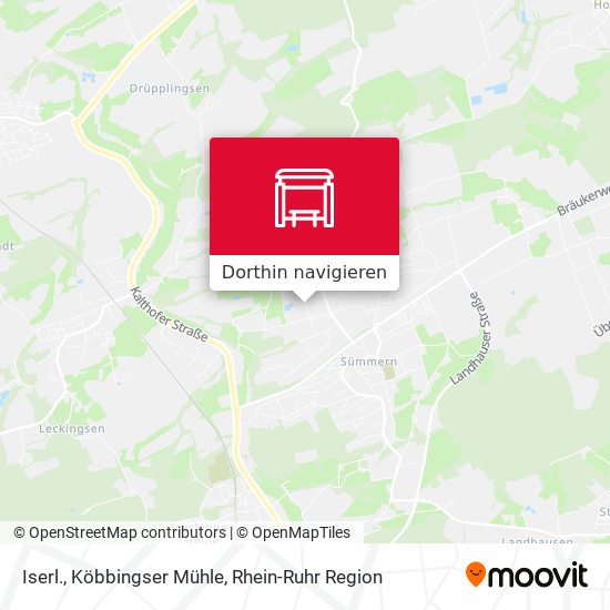 Iserl., Köbbingser Mühle Karte