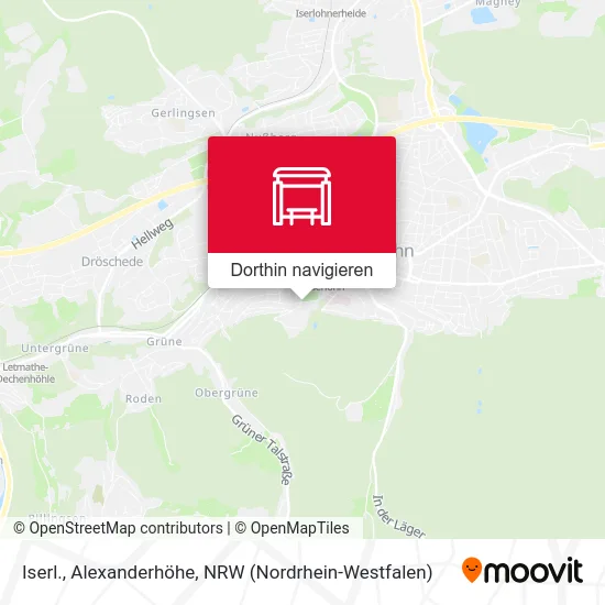 Iserl., Alexanderhöhe Karte