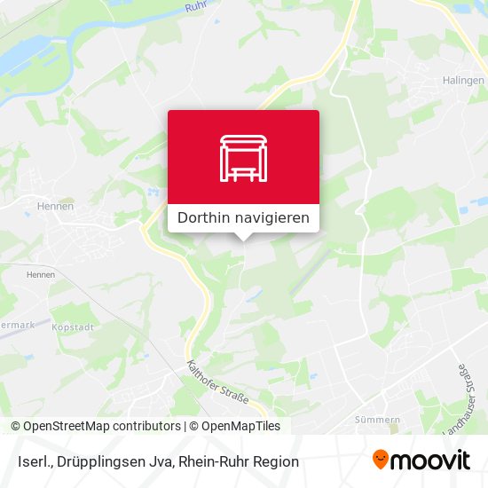 Iserl., Drüpplingsen Jva Karte