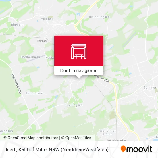 Iserl., Kalthof Mitte Karte