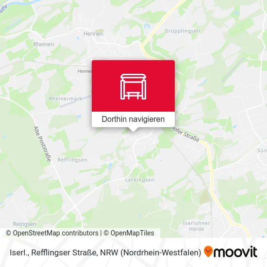 Iserl., Refflingser Straße Karte