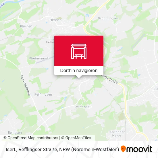 Iserl., Refflingser Straße Karte