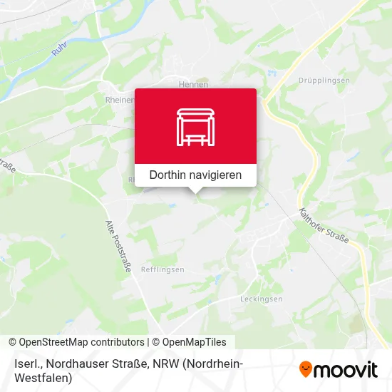 Iserl., Nordhauser Straße Karte