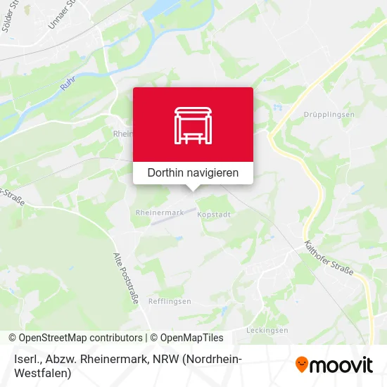 Iserl., Abzw. Rheinermark Karte