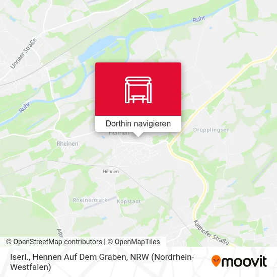 Iserl., Hennen Auf Dem Graben Karte