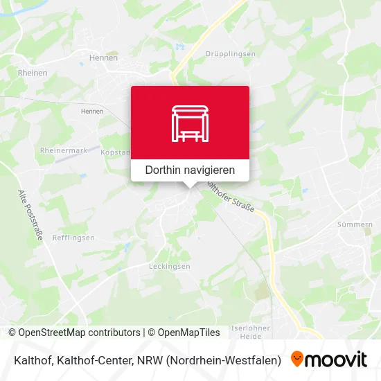 Kalthof, Kalthof-Center Karte