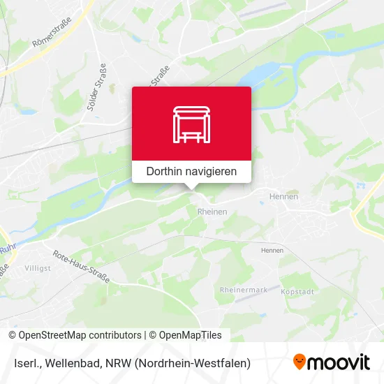 Iserl., Wellenbad Karte