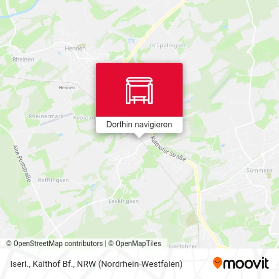 Iserl., Kalthof Bf. Karte