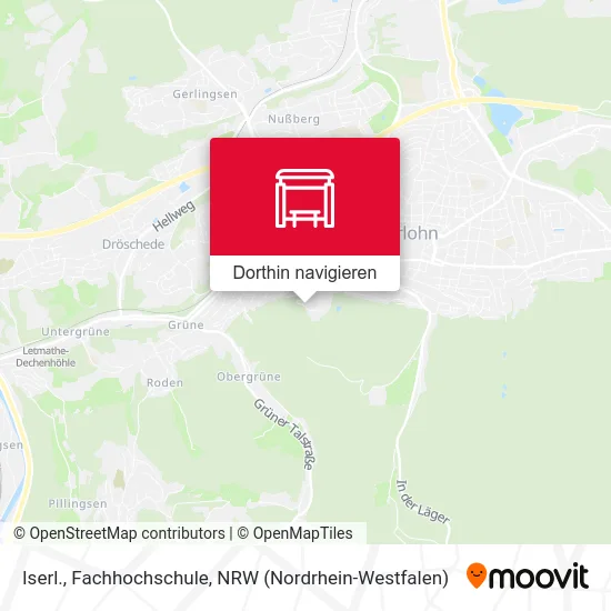 Iserl., Fachhochschule Karte