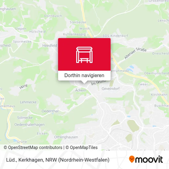 Lüd., Kerkhagen Karte