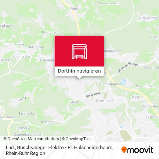 Lüd., Busch-Jaeger Elektro - Ri. Hülscheiderbaum Karte