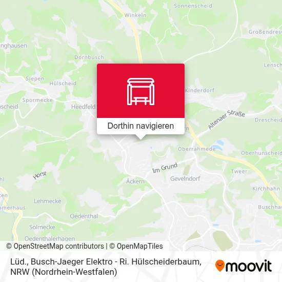 Lüd., Busch-Jaeger Elektro - Ri. Hülscheiderbaum Karte