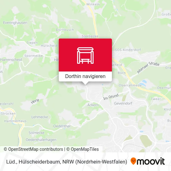 Lüd., Hülscheiderbaum Karte