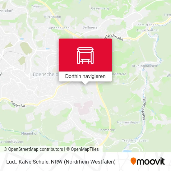 Lüd., Kalve Schule Karte