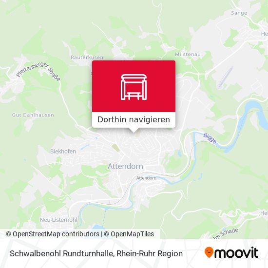 Schwalbenohl Rundturnhalle Karte