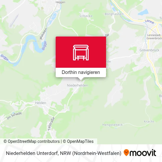 Niederhelden Unterdorf Karte