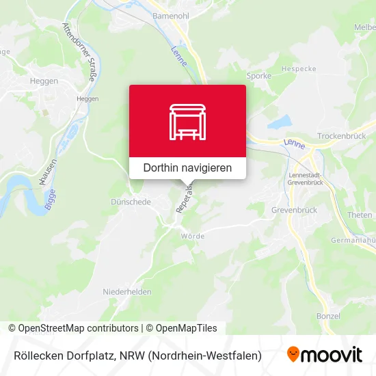 Röllecken Dorfplatz Karte