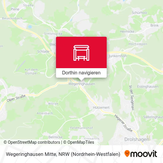 Wegeringhausen Mitte Karte