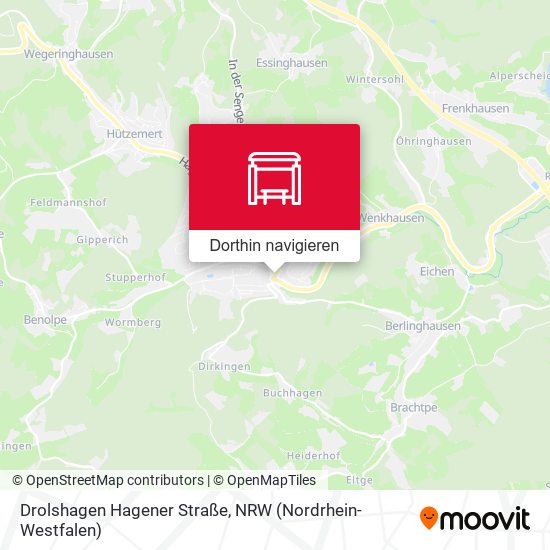 Drolshagen Hagener Straße Karte