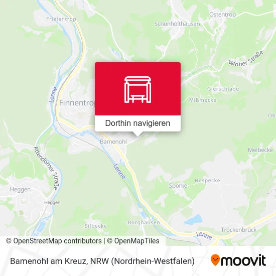 Bamenohl am Kreuz Karte