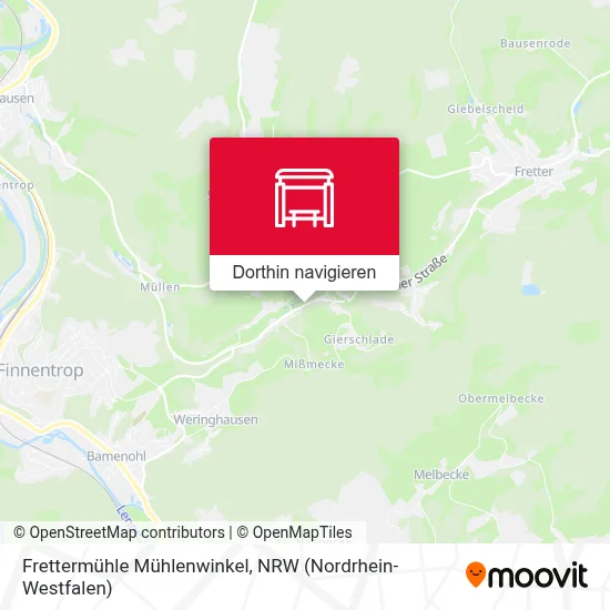 Frettermühle Mühlenwinkel Karte