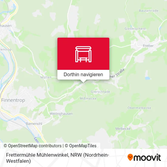 Frettermühle Mühlenwinkel Karte