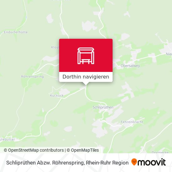 Schliprüthen Abzw. Röhrenspring Karte
