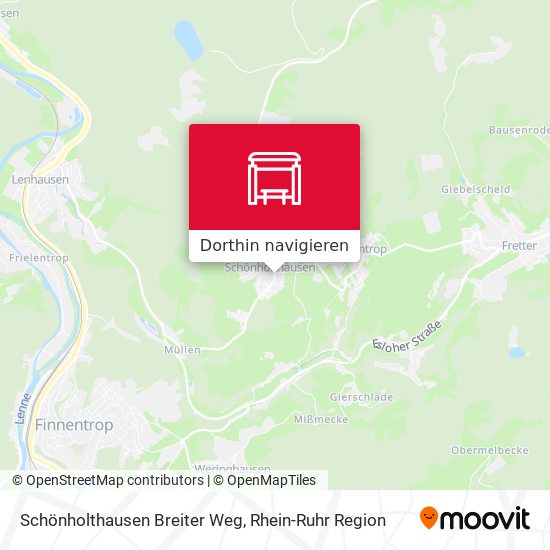 Schönholthausen Breiter Weg Karte