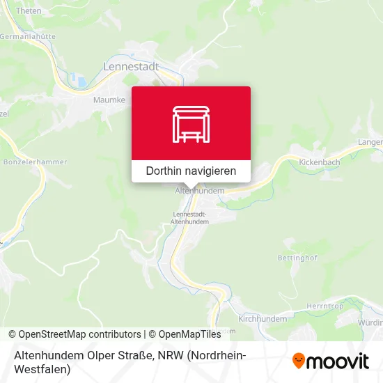 Altenhundem Olper Straße Karte