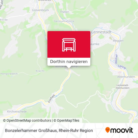 Bonzelerhammer Großhaus Karte