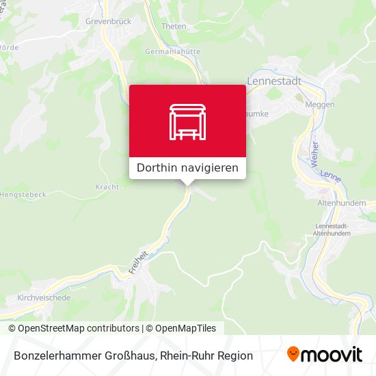 Bonzelerhammer Großhaus Karte