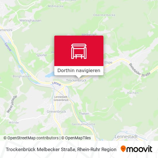 Trockenbrück Melbecker Straße Karte