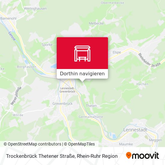 Trockenbrück Thetener Straße Karte