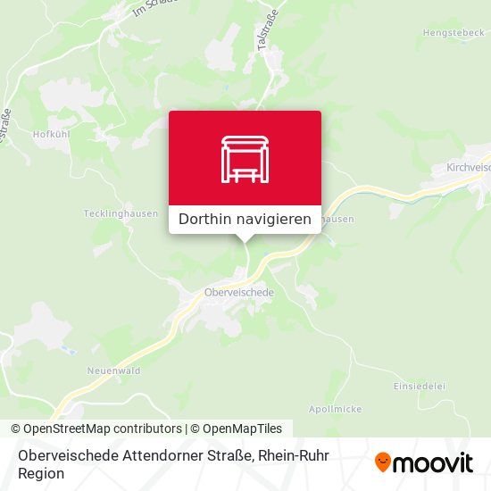 Oberveischede Attendorner Straße Karte