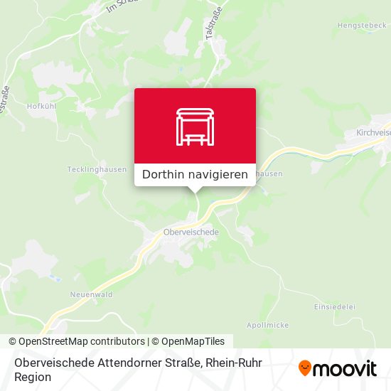 Oberveischede Attendorner Straße Karte