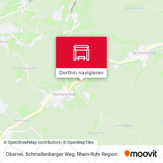 Obervei. Schmellenberger Weg Karte