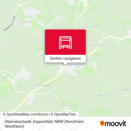 Oberveischede Zeppenfeld Karte