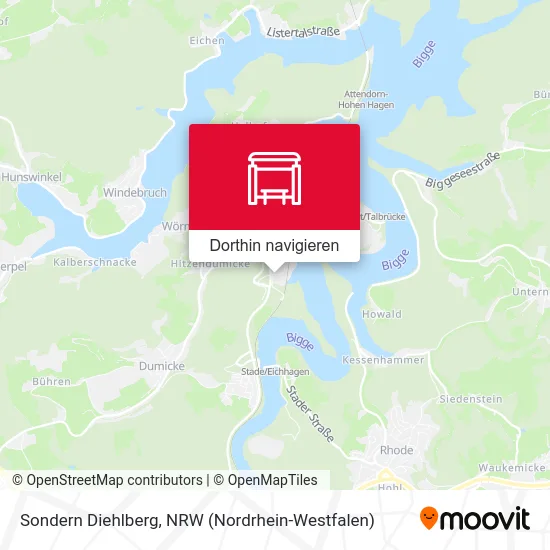 Sondern Diehlberg Karte