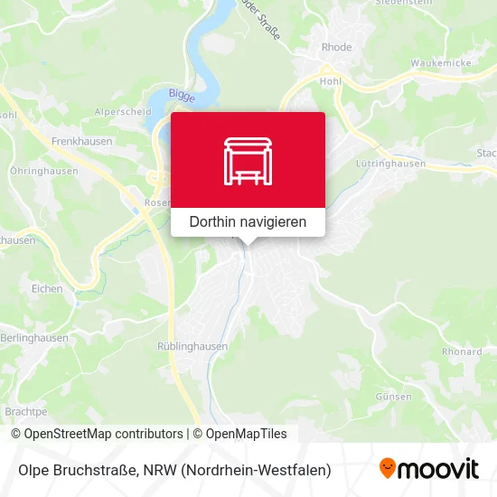 Olpe Bruchstraße Karte