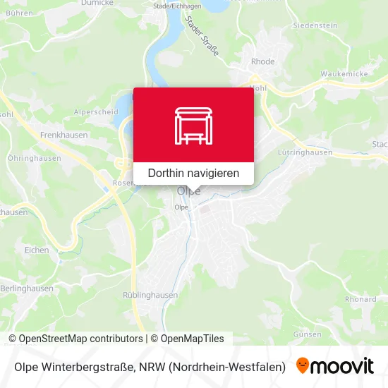 Olpe Winterbergstraße Karte
