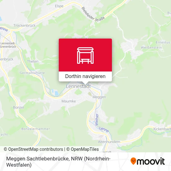 Meggen Sachtlebenbrücke Karte