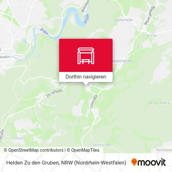 Helden Zu den Gruben Karte