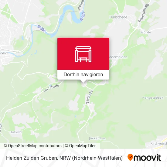 Helden Zu den Gruben Karte