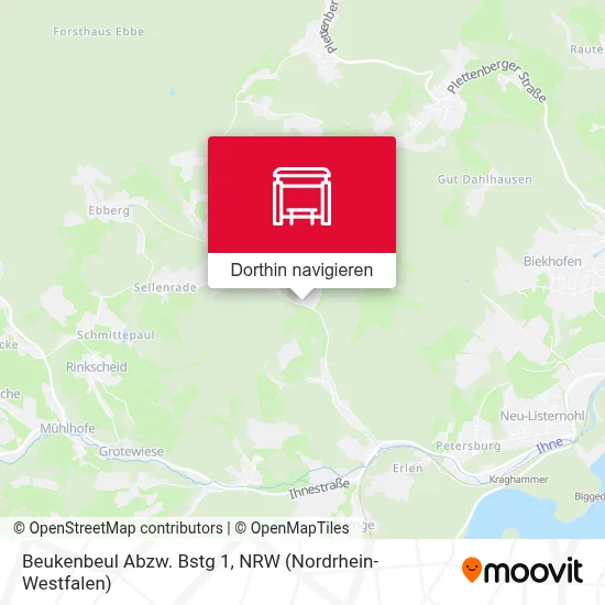 Beukenbeul Abzw. Bstg 1 Karte