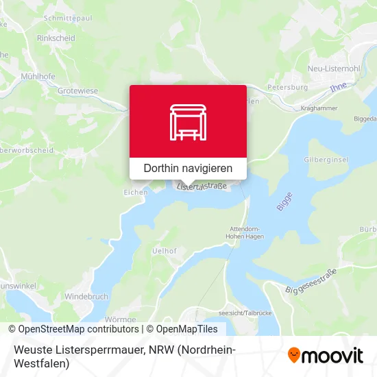 Weuste Listersperrmauer Karte